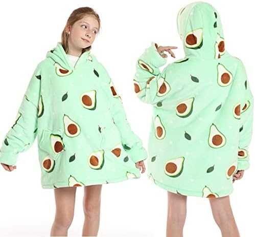 Wearable Hoodie Blanket Oversized Sweatshirt for Adult and Child, Large Pocket Super Warm and Cozy Blanket Hoodie for Women and Men