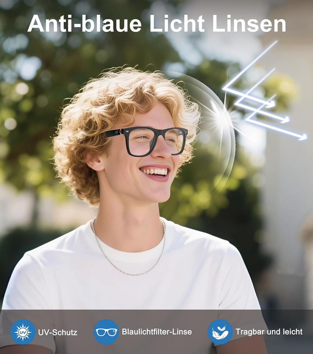 AI Smart Glasses, Bluetooth Glasses for Women Men, Translator Device 116 Languages & Accents