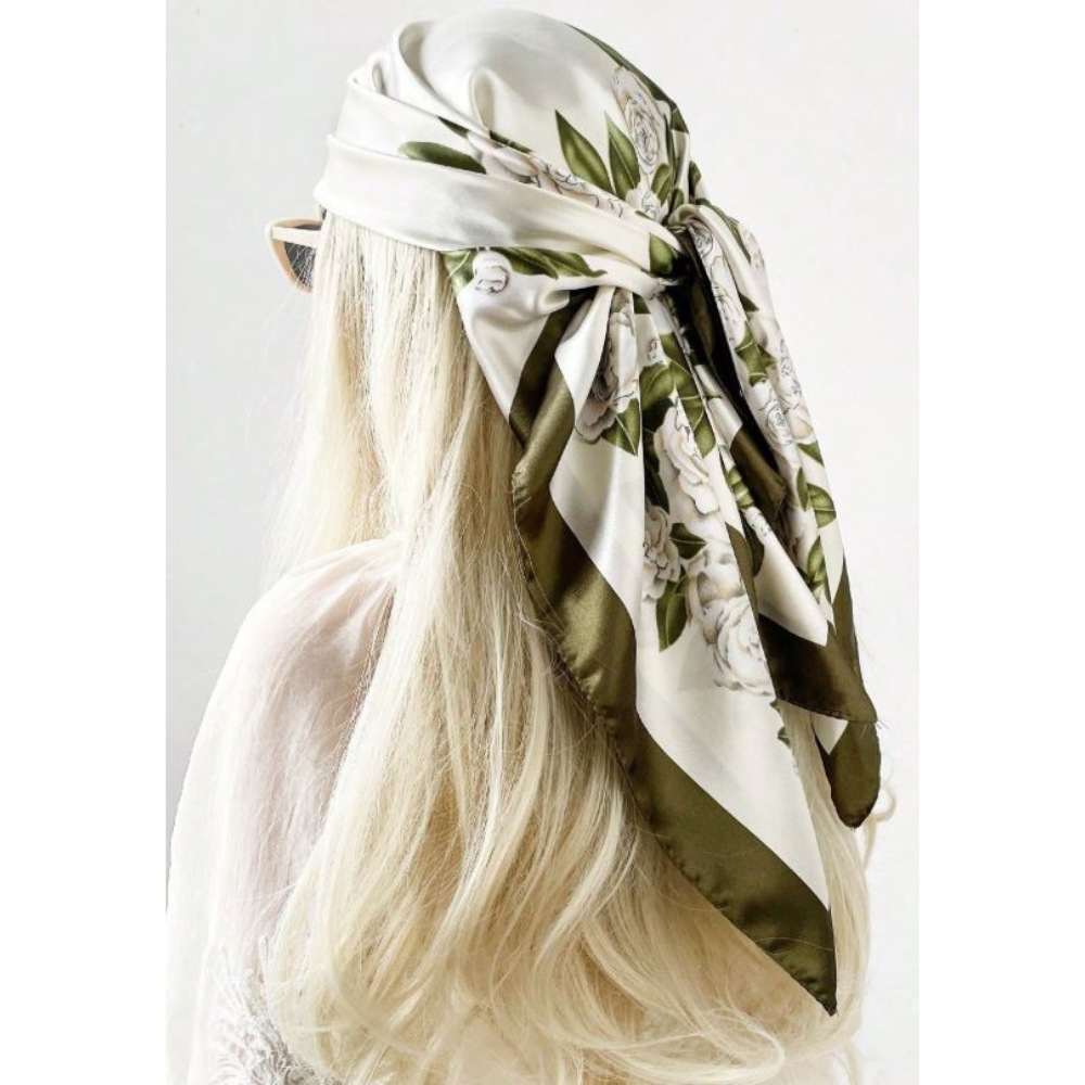 1pc 90cm Paisley Pattern Square Scarf For Daily Use As Bandana, Headwrap, Or Headscarf Bandana