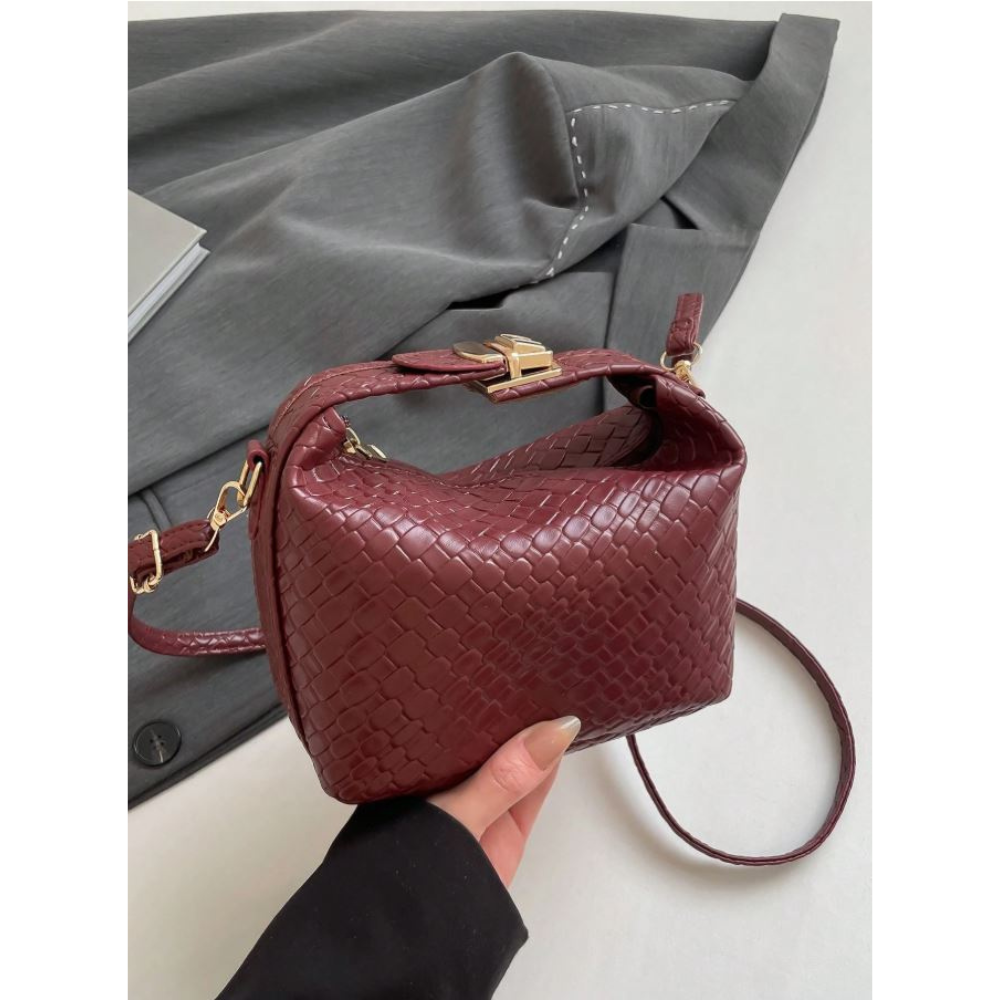 French High-End Woven Bag For Women 2025 New Style Western-Style Dumpling Bag, Niche Texture Commuting Bag, Versatile Handbag