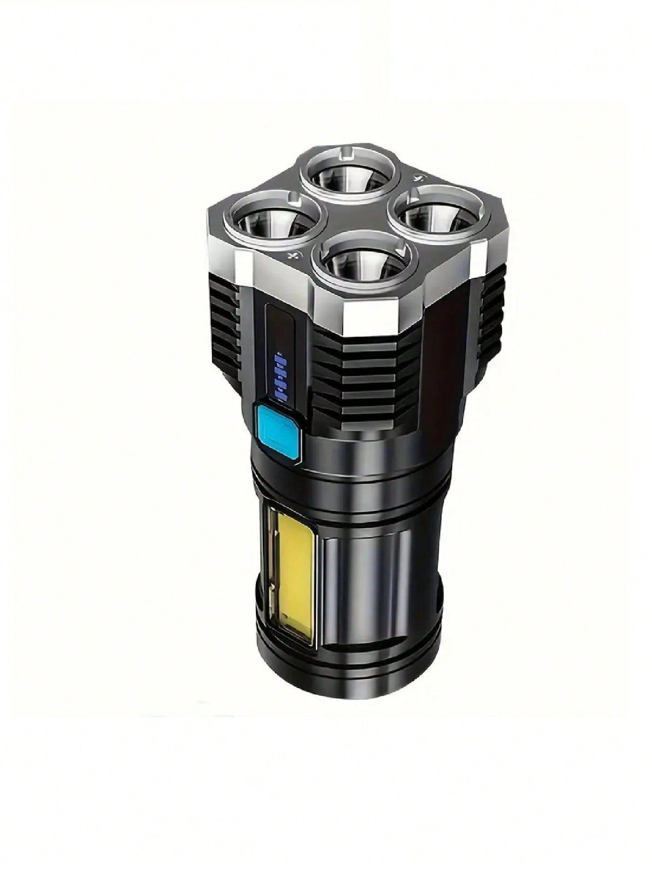 1PC USB Rechargeable Flashlight, 4 Led Super Bright Portable, Suitable For Outdoor Camping Emergencies