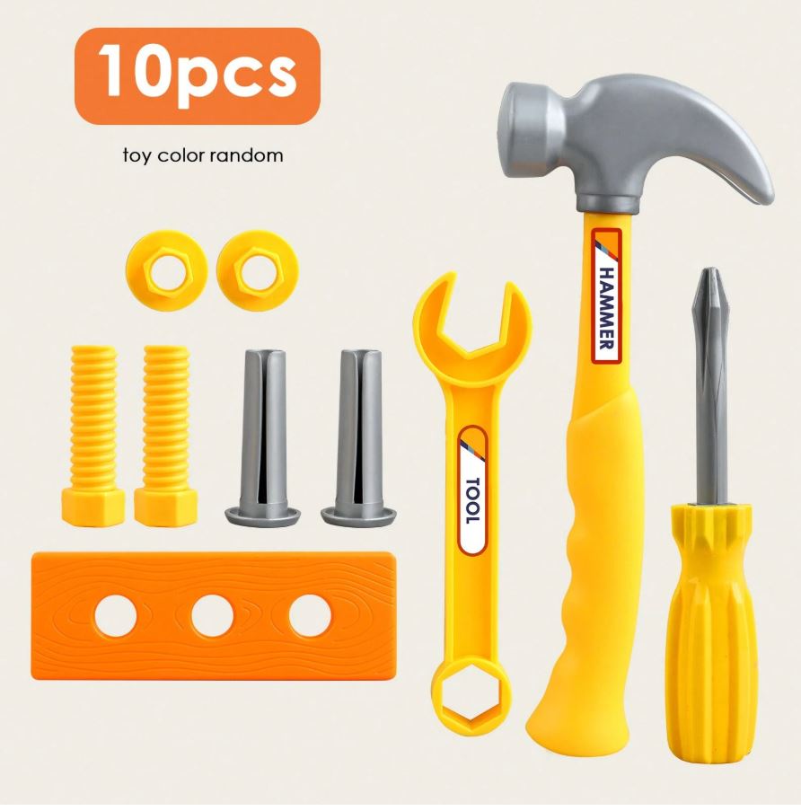 Pretend Play Tool Box Set With Screwdrivers, Realistic Tools Toys For Kids, Interactive Playset For Boys And Girls, Birthday Gift