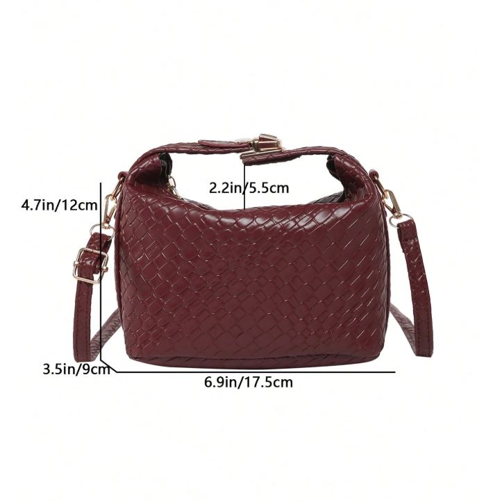 French High-End Woven Bag For Women 2025 New Style Western-Style Dumpling Bag, Niche Texture Commuting Bag, Versatile Handbag